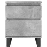 Bedside Cabinets 2 pcs Concrete Grey 40x35x50 cm Engineered Wood 830693