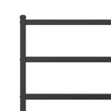 Metal Bed Frame without Mattress with Headboard Black 90x190cm 355357