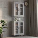 Hanging Wall Cabinet Grey Sonoma 69.5x34x90 cm 817391