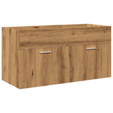 5 Piece Bathroom Furniture Set Artisan Oak Engineered Wood 3328598