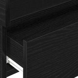 ZNTS Wall-mounted Bedside Cabinets 2 pcs Black 45x26x28.5 cm 858599