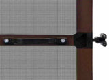 Hinged Insect Screen Manual Brown and Black 100 x 215 cm 42047048