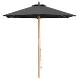 Outdoor Dining Set with Parasol 6 pcs Anthracite 3438532