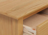 Bedside Cabinet with Drawer HILL Honey Brown 46 x 35 x 65 cm 42025029