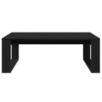 ZNTS Black Oak Coffee Table - 100x100x35 cm Made from Engineered Wood 862073