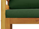 Sectional Armchair with Cushions 100% polyester Solid Acacia 42028322