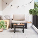 Garden Sofa Set 2 pcs Taupe Steel 42004142