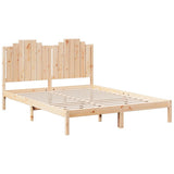 Extra Long Bed Frame without Mattress 160x210 cm Solid Wood 3309217