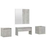 Hallway Furniture Set Concrete Grey Engineered Wood 3082066
