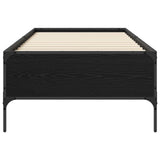 Bed Frame Black Oak 80 x 200 cm Engineered Wood 8009123