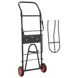 Saddle Trolley Foldable Black Steel 172503
