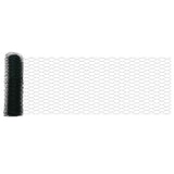 Hexagonal Fence with Post 10 x 0.4 m PVC-Coated Steel Green 3336667