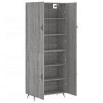 Highboard Grey Sonoma 69.5x34x180 cm Engineered Wood 3195657