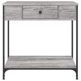 Console Table Grey Sonoma 75x34.5x75 cm Engineered Wood 834168