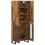 Highboard 2 pcs Old Wood 69.5 x 34 x 180 cm 3403198