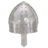 Medieval Knight Helmet Antique Replica LARP Silver Steel 286216