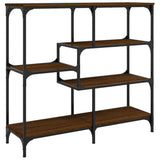 Console Table Brown Oak 103x32x95 cm Engineered Wood 833954