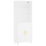 Highboard White 69.5x34x180 cm Engineered Wood 3189941