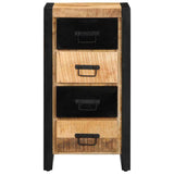 Drawer Cabinet 40x40x90 cm Solid Rough Wood Mango 4013581