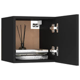 Bedside Cabinets 2 pcs Black 30.5x30x30 cm Engineered Wood 3079710