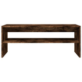 Coffee Table Smoked Oak 100x40x40 cm Engineered Wood 815255