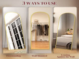 165cm Aluminium Frame Standing Mirror - Gold T3398P378118