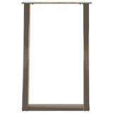 Dining Table Legs U-Shaped 2 pcs Natural Steel 50x cm Steel 4012787