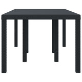 Garden Table Anthracite 200 x 100 x 73 cm Poly Rattan 871688