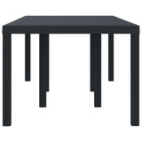 Garden Dining Table Anthracite 200 x 100 x 73 cm Poly Rattan 871688