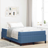 Bed Frame with Mattress Blue 120 x 200 cm Fabric 3399118