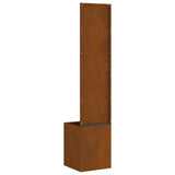 Garden Privacy Screen Rusty 32 x 150 cm Weathering steel 876377