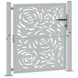 Garden Gate 100x100 cm Weathering Steel Flame Design 4100994
