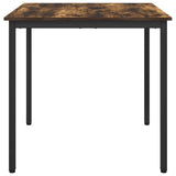 Dining Tables 80 x 80 x 75 cm Engineered Wood Smoked Oak Square 892628