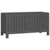 Garden Storage Box Grey 108x42.5x54 cm Solid Wood Pine 823831