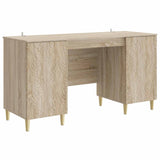 Desk Sonoma Oak Engineered Wood 142.5 x 50 x 75 cm 3414614