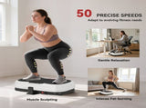 Vibration Plate, with Adjustable/Removable Handle, Preset Modes, 50 Speeds T3398P425048