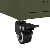 TV Cabinet Olive Green 68x39x43.5 cm Steel 846702