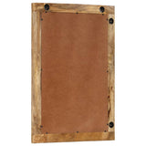 Bathroom Mirror 50x70x2.5 cm Solid Wood Mango and Glass 356922