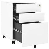 Mobile File Cabinet White 39x45x60 cm Steel 335978
