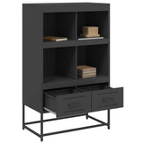 Highboard Black 68.5x39x111.5 cm Steel 846602