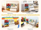 Toy Storage Unit, 3-Tier Toy Organiser Shelf with 6 Removable Storage Bins for Bedroom, Nursery, T3398P421976