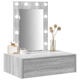 Dressing Table with Drawer Grey 60 x 40 x 70 cm Engineered Wood 865222
