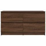TV Cabinet Brown Oak 100x35x54 cm Engineered Wood 861802