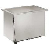 Garden Planter with LED Silver 40 x 60 x 40 cm Stainless Steel 8008148