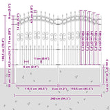 Garden Fence KAMPEN White 42003976