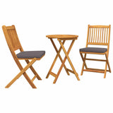 Garden Bistro Set 3 pcs Brown Solid acacia wood 42000949