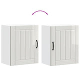 Kitchen Wall Cabinet Lucca High Gloss White Engineered Wood 853801