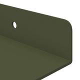 Floating Shelf 4 pcs Olive Green 100 x 9 x 2.5 cm Steel 8003993