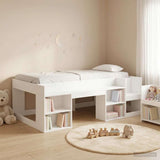 Kids'Bed Frame with Storage White 90 x 200 cm Engineered Wood 3422603