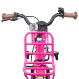 Kids Bike 12 Inches for 2-4 Years Old Dark Pink 42009187
